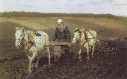 Ilya Repin A Ploughman,Leo Tolstoy Ploughing china oil painting reproduction